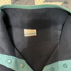 Columbia Teal and Navy Fleece Jacket